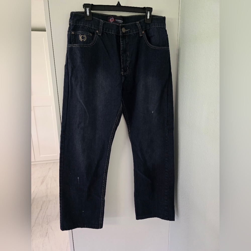 Cambridge Classic Men's Dark Blue Relaxed Fit Jeans